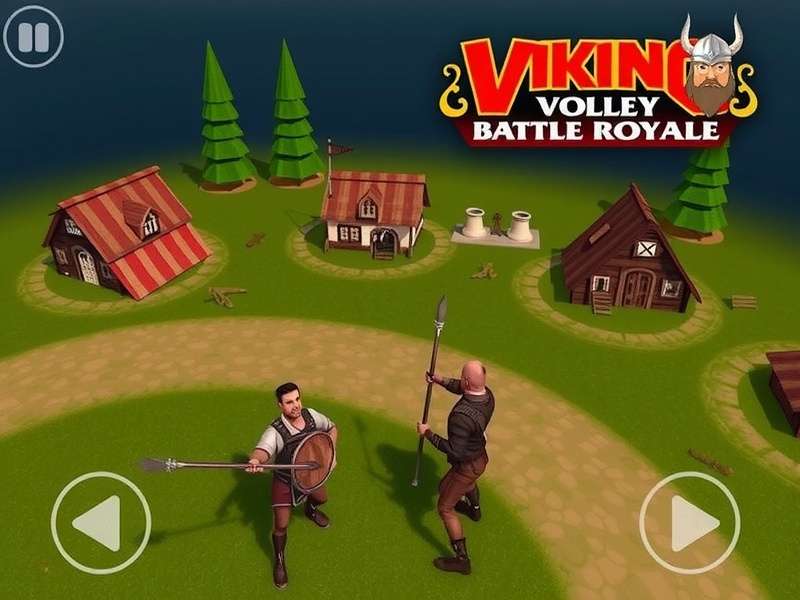 Viking Volley Battle Royale Gameplay Screenshot